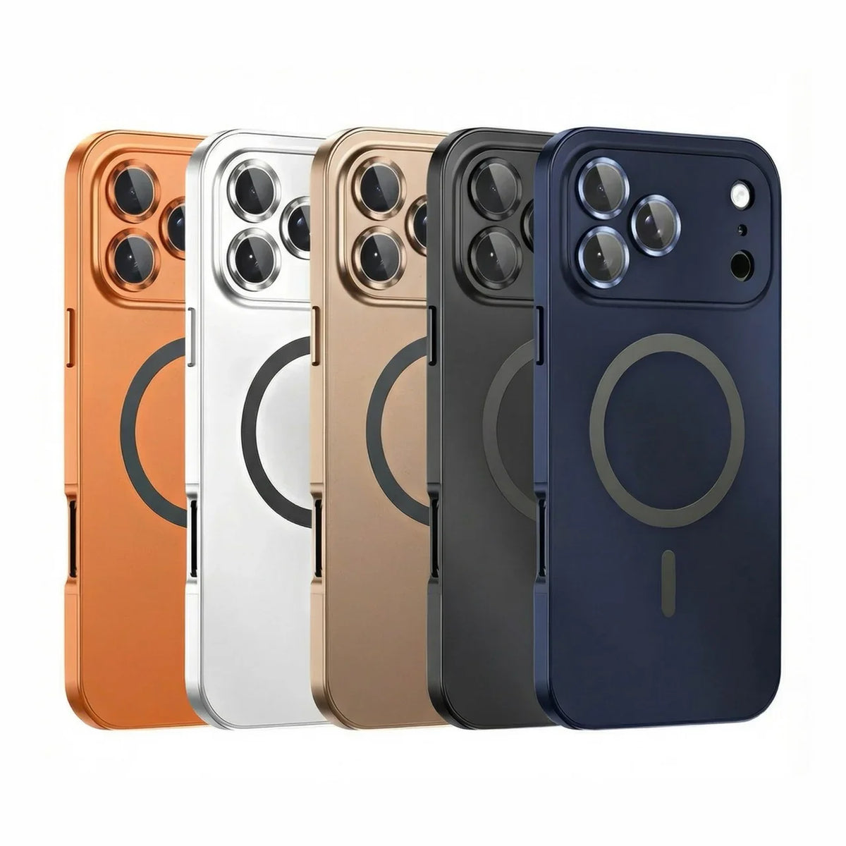 Couleurs KAVENIQ ARC : orange cosmique, noir, argent, bleu foncé et titane sable